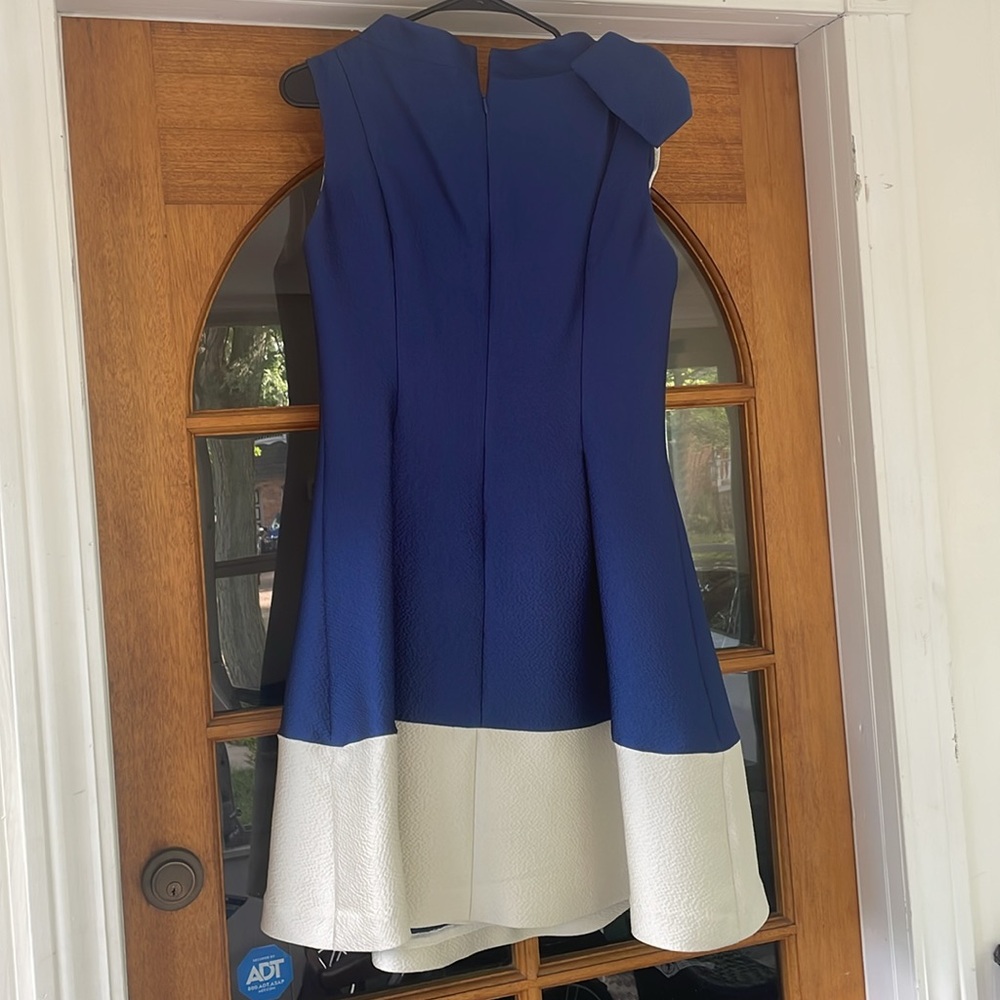 Sara Campbell Navy and cream Bow dress sz 8 - Picture 7 of 8